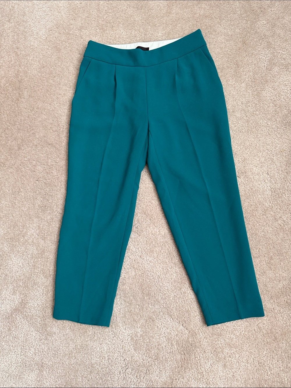 J. Crew Teal Cropped Dress Pants